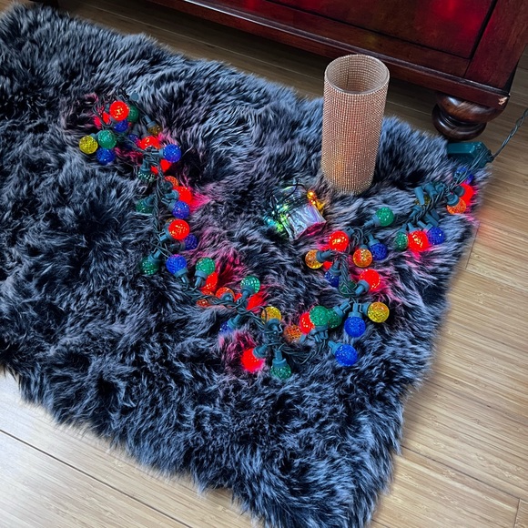 Holiday lighting bundle Christmas glitter candle holder & string lights - Picture 2 of 12